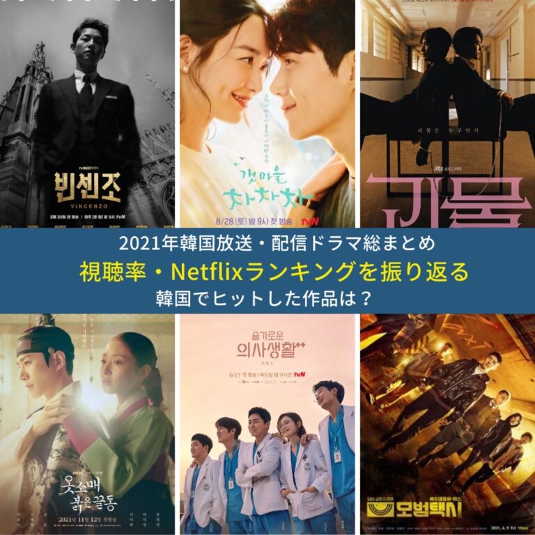 21年韓国ドラマ 国内視聴率 Netflixランキングから韓国現地のヒット10作品を読み解く